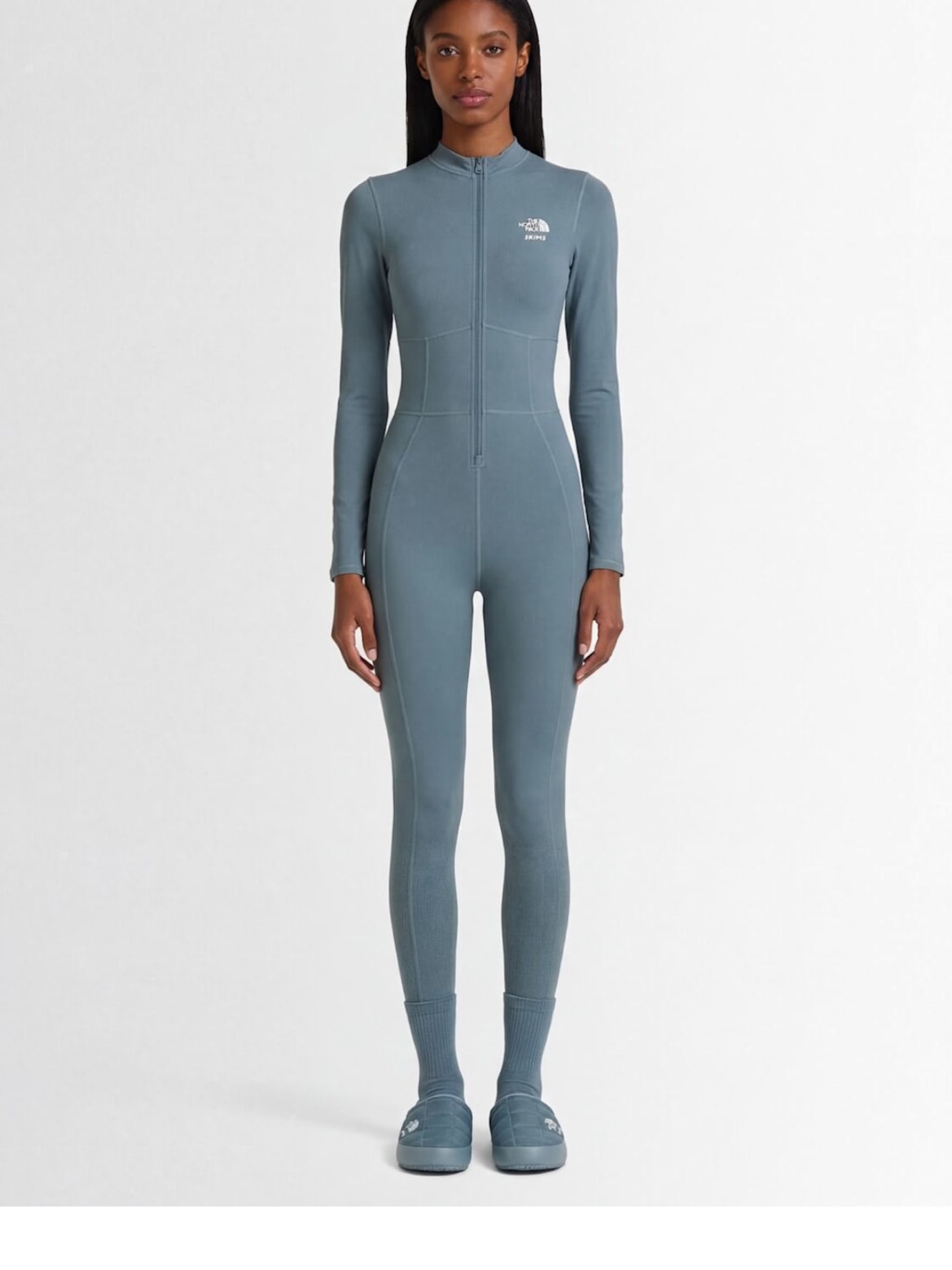 Nwt Skims X The North Face Refina Bodysuit Kyanite Size Small